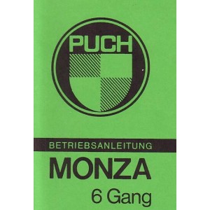 Puch Monza 6-Gang, Betriebsanleitung