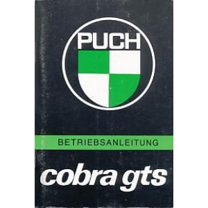 Puch Cobra GTS, Betriebsanleitung