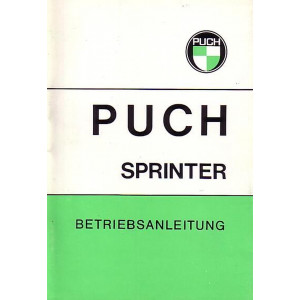 Puch Sprinter, Betriebsanleitung