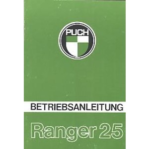 Puch Ranger 25, Betriebsanleitung