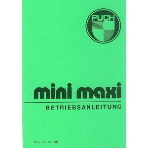 Puch Mini Maxi Betriebsanleitung