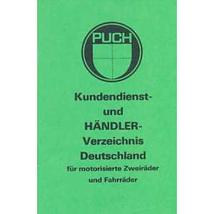 Puch Kundendienst- und Händlerverzeichnis Deutschland