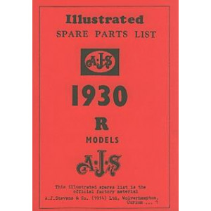 AJS "R" Models 1930 Spare Parts List