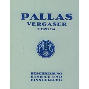 Pallas Vergaser Typ SA Betriebsanleitung