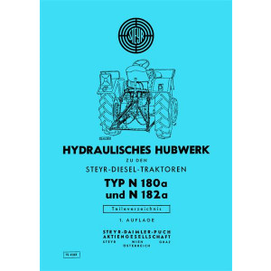 Steyr N180a und N182a Hydraulisches Hubwerk Ersatzteilkatalog