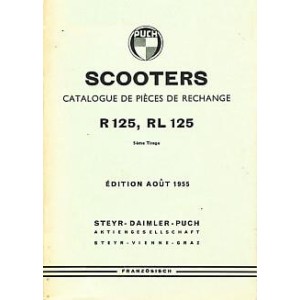 Puch Scooters R 125, RL 125, Catalogue de Pièces de Rechange