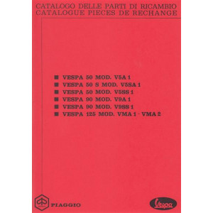 Piaggio Vespa 50, 90 und 125 Modelle, Catalogo parti di ricambio