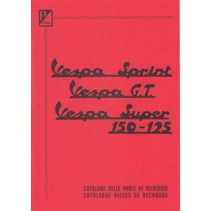 Piaggio Vespa Sprint, GTund Super 150 -125, Catalogo parti di ricambio