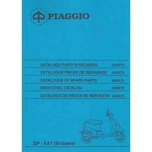 Piaggio Vespa Zip - Kat, Ausführung für die Schweiz, Ersatzteil-Katalog