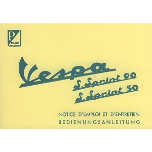 Vespa S., Sprint 50, S., Sprint 90, Betriebsanleitung