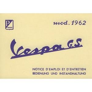 Vespa GS VSB (1962) Betriebsanleitung