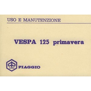 Vespa 125 Primavera Betriebsanleitung