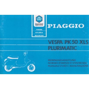 Piaggio Vespa PK 50 XLS Plurimatic, Bedienungsanleitung