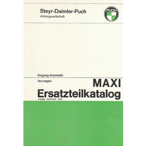 Puch Maxi, 1-Gang-Automatik, Ausführung für Norwegen, Ersatzteilkatalog