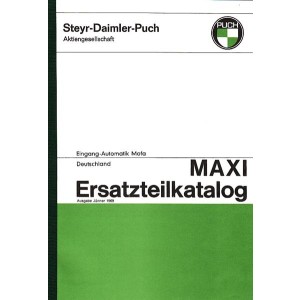 Puch Maxi, 1-Gang-Automatik, Ersatzteilkatalog, Deutschland