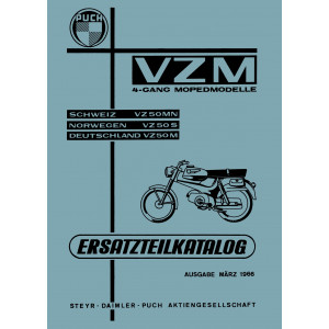 Puch VZ 50 M, S, MN (Deutschland, Schweiz, Norwegen) Ersatzteilkatalog