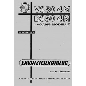 Puch VS 50 4M und DS 50 4M, 4-Gang, gebläsegekühlt, Ersatzteilkatalog
