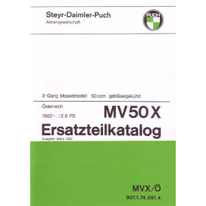 Puch MV50X Ersatzteilkatalog