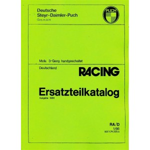 Puch Racing Mofa 3-Gang handgeschaltet, Ersatzteilkatalog
