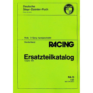 Puch Racing Mofa 3-Gang handgeschaltet, Ersatzteilkatalog
