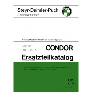 Puch Condor 2,7 PS,  Ersatzteilkatalog