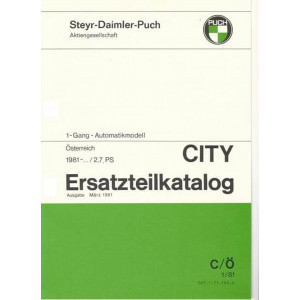 Puch City, Ersatzteilkatalog