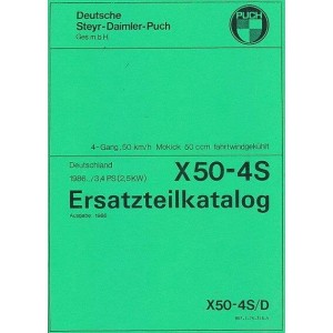 Puch X 50-4S Deutschland Ersatzteilkatalog