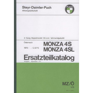Puch Monza 4S, 4SL, Ersatzteilkatalog
