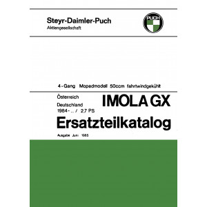 Puch Imola Standard / GX (Deutschland) Ersatzteilkatalog