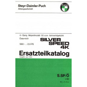 Puch Silver Speed 4K, 2,6 PS, Ersatzteilkatalog