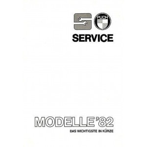 Puch Service Modelle 1982