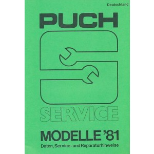 Puch Service Modelle 1981 Deutschland
