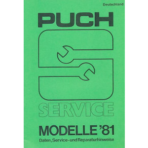 Puch Service Modelle 1981 Deutschland