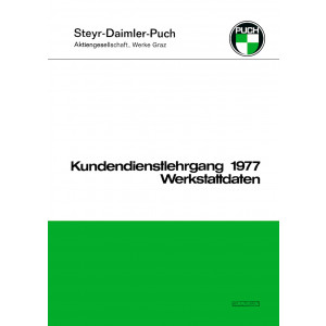 Puch Kundendienstlehrgang 1977 für Maxi L (S), MV 50 S, DS 50 L, Monza 4 C / 4 SL, Cobra T, Monza 6 S / SL, Cobra 6 C, Cobra GT