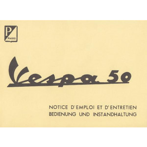 Piaggio Vespa 50 (V5A1), Bedienung und Instandhaltung
