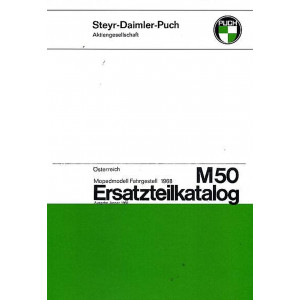 Puch M 50 (Sprinter) 4-Gang gebläsegekühlt, Ersatzteilkatalog Fahrgestell