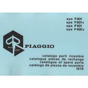 Vespa APE P 601, 601 v, P 501, 501 v, Ersatzteilkatalog