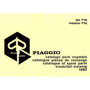 Vespa APE 50, Vespacar P 50 und Anhang für tm P 50, Ersatzeilkatalog