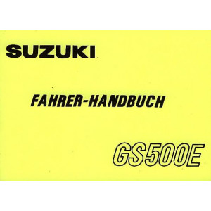 Suzuki GS 500 E, Betriebsanleitung