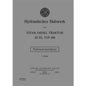 Steyr 180 Hydraulisches Hubwerk Ersatzteilkatalog