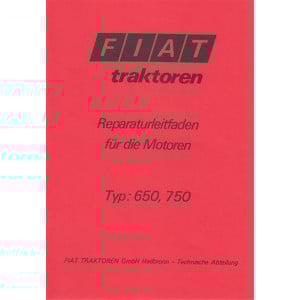 Fiat Traktor 650 und 750 Reparaturleitfaden