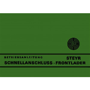 Steyr Schnellanschluss-Frontlader Betriebsanleitung