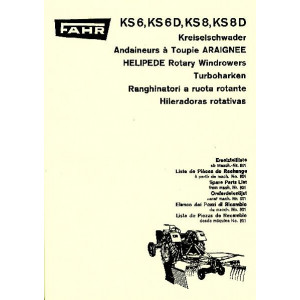 Fahr KS6 KS6D KS8 KS8D Ersatzteilkatalog