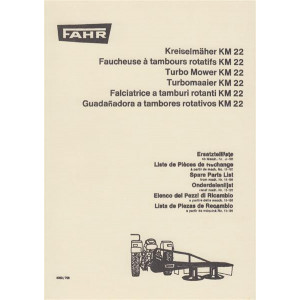 Fahr KM22 Ersatzteilkatalog