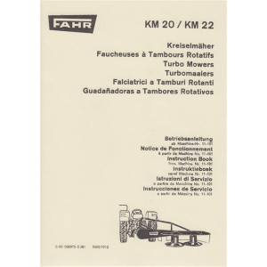 Fahr KM20 und KM22 Betriebsanleitung