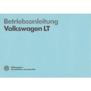 VW LT, Betriebsanleitung