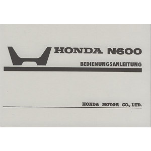 Honda N600 Betriebsanleitung