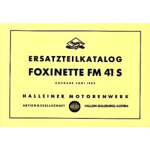 HMW Foxinette FM 41 S, Ersatzteilkatalog (Fahrgestell)