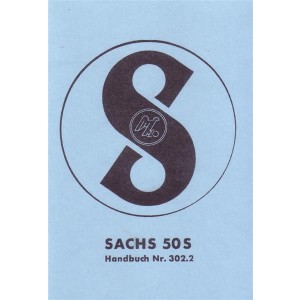 Sachs 50 S, 5-Gang mit 4,5 PS, fahrtwindgekühlt, Betriebsanleitung Nr. 302.2