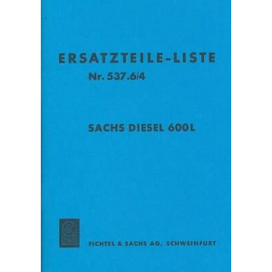 Sachs Diesel 600L Ersatzteile-Liste